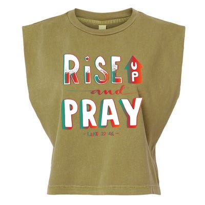 Rise And Pray Luke 22:16 Garment-Dyed Women's Muscle Tee
