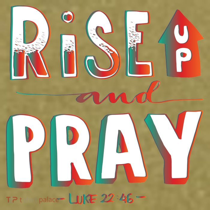 Rise And Pray Luke 22:16 Garment-Dyed Women's Muscle Tee