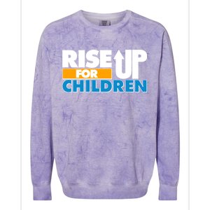 Rise Up For The Children Colorblast Crewneck Sweatshirt