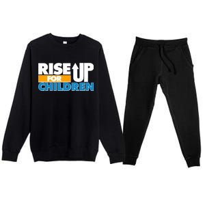 Rise Up For The Children Premium Crewneck Sweatsuit Set