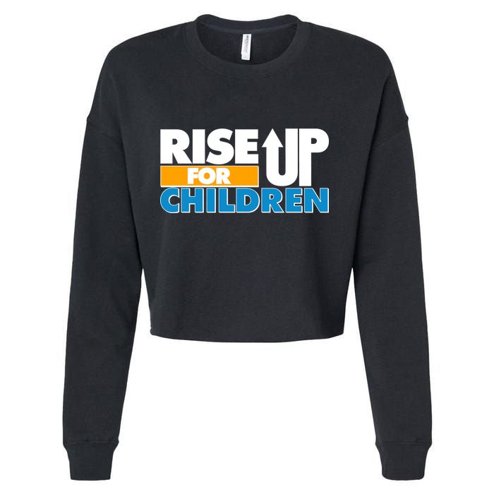 Rise Up For The Children Cropped Pullover Crew