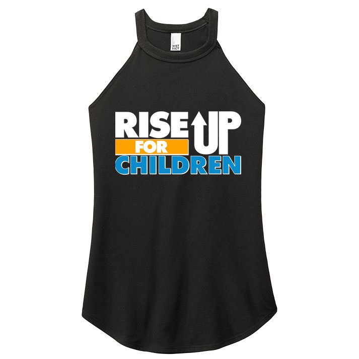 Rise Up For The Children Women's Perfect Tri Rocker Tank