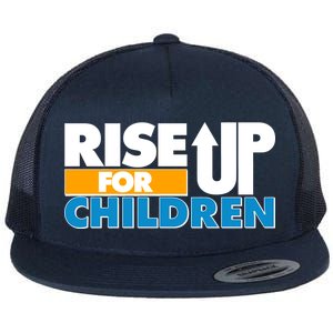 Rise Up For The Children Flat Bill Trucker Hat