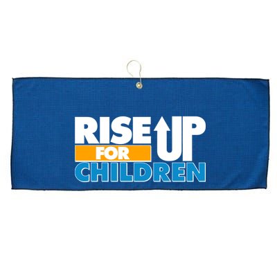 Rise Up For The Children Large Microfiber Waffle Golf Towel