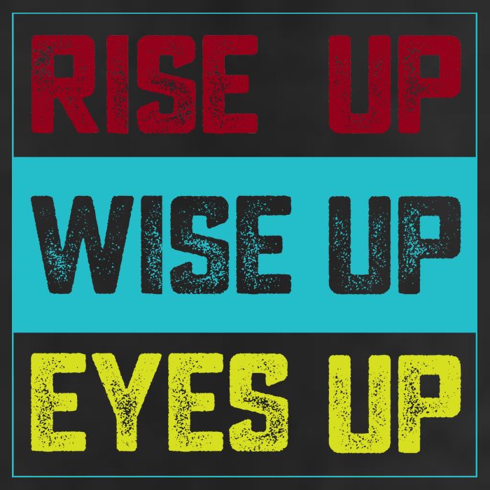 Rise Up Wise Up Eyes Up Golf Towel