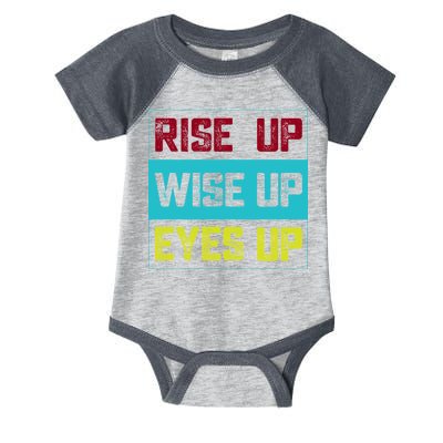 Rise Up Wise Up Eyes Up Infant Baby Jersey Bodysuit