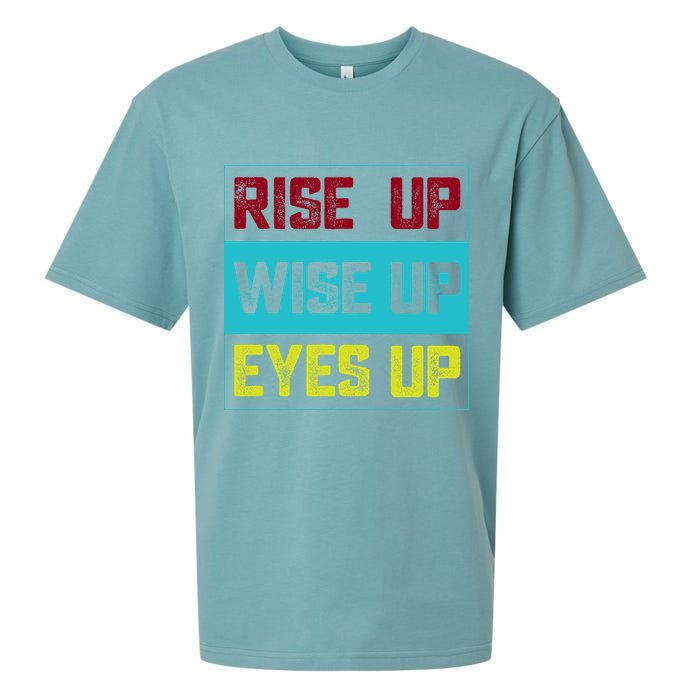 Rise Up Wise Up Eyes Up Sueded Cloud Jersey T-Shirt