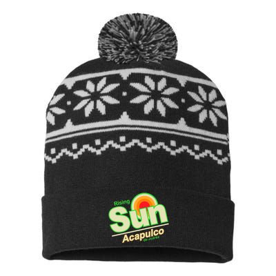 Rising Sun Acapulco Soda USA-Made Snowflake Beanie