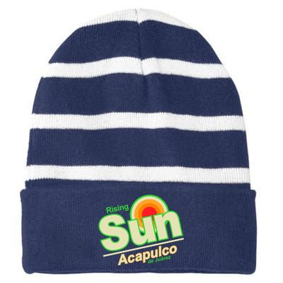 Rising Sun Acapulco Soda Striped Beanie with Solid Band