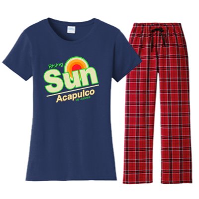 Rising Sun Acapulco Soda Women's Flannel Pajama Set