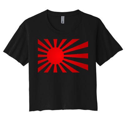 Rising Sun Flag Japan Women's Crop Top Tee