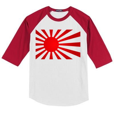 Rising Sun Flag Japan Kids Colorblock Raglan Jersey