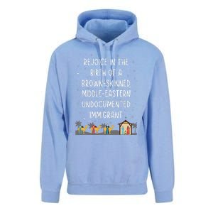 Rejoice In The Birth Of A Brown Skinned Middle Eastern Xmas  Unisex Surf Hoodie