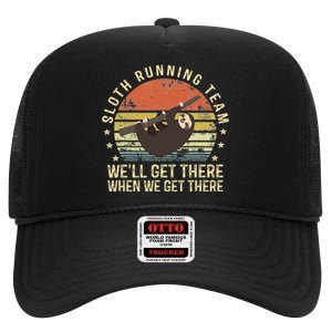 Run I Thought You Said Rum Funny Pirate Running Wine Lover High Crown Mesh Back Trucker Hat