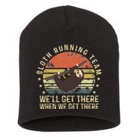 Run I Thought You Said Rum Funny Pirate Running Wine Lover Short Acrylic Beanie