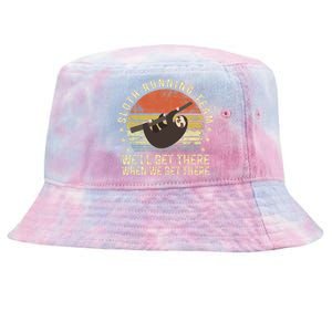 Run I Thought You Said Rum Funny Pirate Running Wine Lover Tie-Dyed Bucket Hat