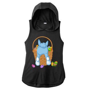 Rabbit In The Basket Ladies PosiCharge Tri-Blend Wicking Draft Hoodie Tank