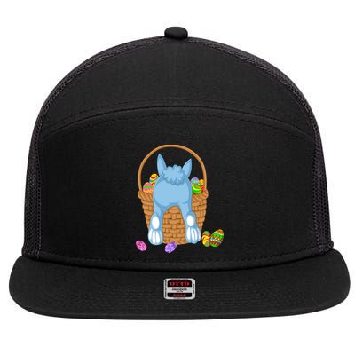 Rabbit In The Basket 7 Panel Mesh Trucker Snapback Hat