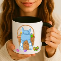 Rabbit In The Basket Mug