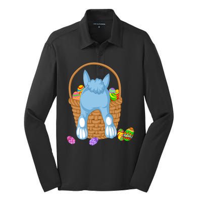 Rabbit In The Basket Silk Touch Performance Long Sleeve Polo