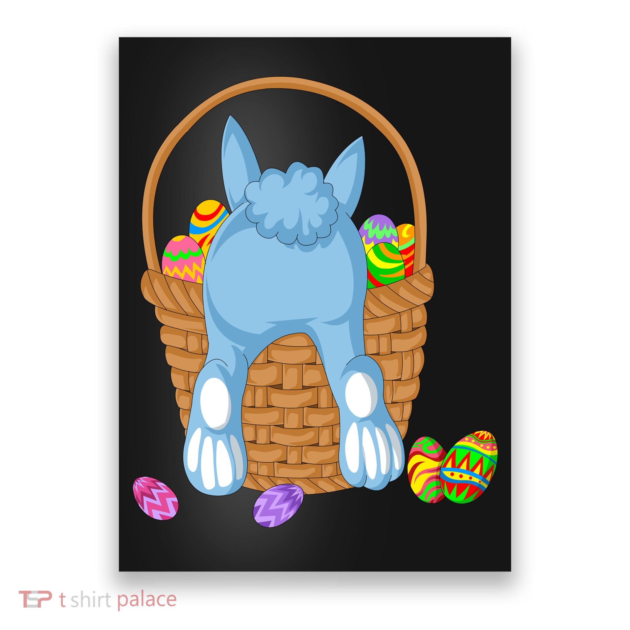 Rabbit In The Basket Poster