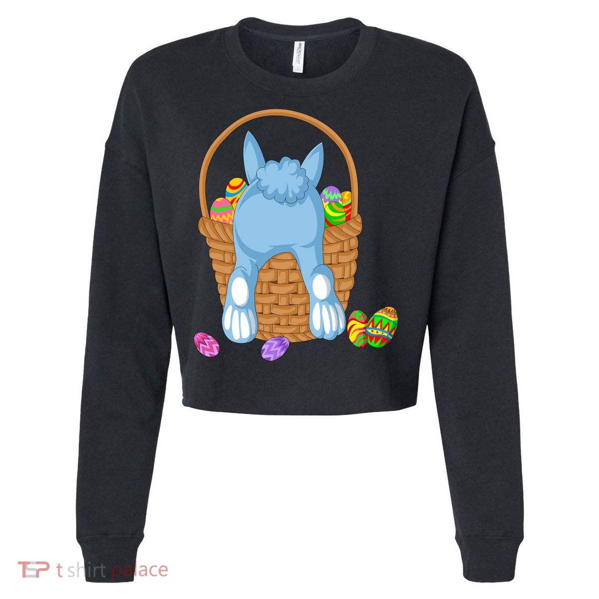 Rabbit In The Basket Cropped Pullover Crew