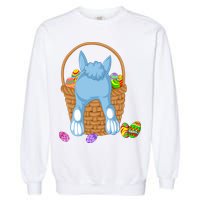 Rabbit In The Basket Garment-Dyed Sweatshirt