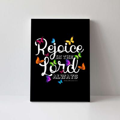 Rejoice In The Lord Always Philippians 44 Bible Verse Canvas