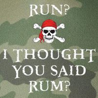 Run I Thought You Said Rum Funny Pirate Running Legacy Tie Dye Trucker Hat