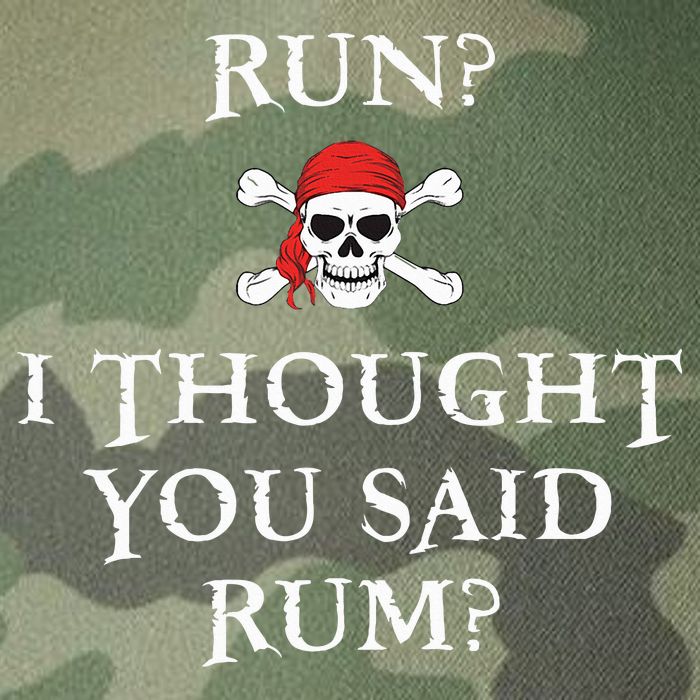 Run I Thought You Said Rum Funny Pirate Running Legacy Tie Dye Trucker Hat