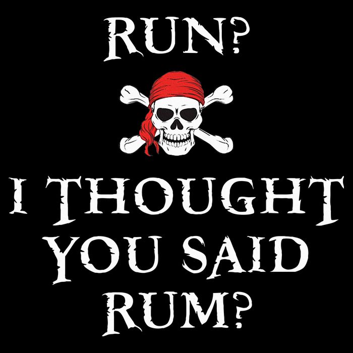 Run I Thought You Said Rum Funny Pirate Running City Backpack