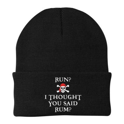 Run I Thought You Said Rum Funny Pirate Running Beanie