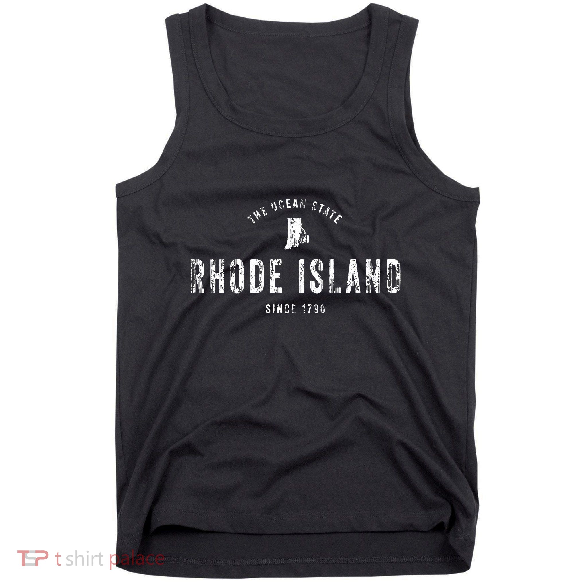 Rhode Island T Vintage Sports Design Retro Ri Tank Top