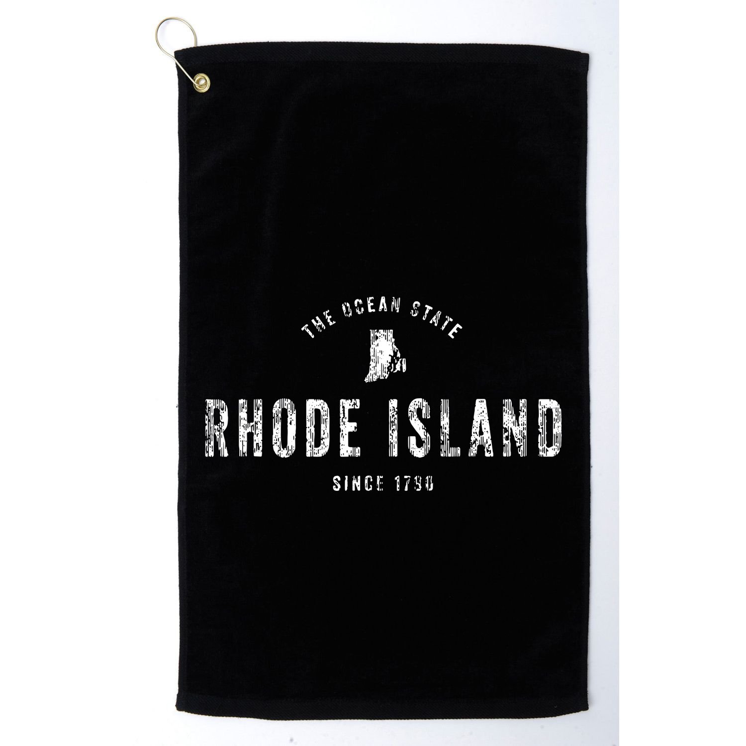Rhode Island T Vintage Sports Design Retro Ri Golf Towel