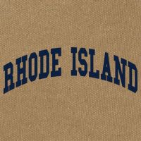 Rhode Island Throwback Design Classic Cotton Canvas Backpack