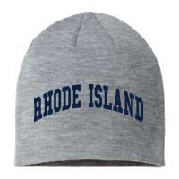 Rhode Island Throwback Design Classic Sustainable Beanie