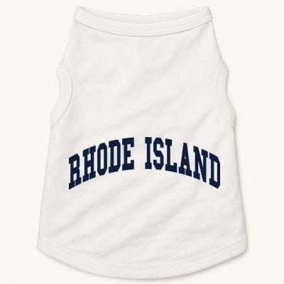 Rhode Island Throwback Design Classic Doggie Tank