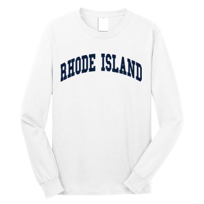 Rhode Island Throwback Design Classic Long Sleeve Shirt