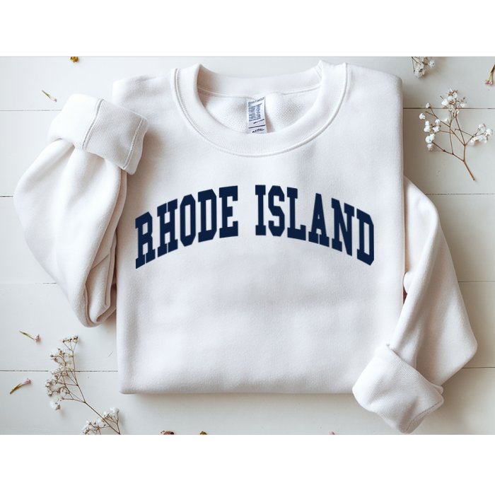 Rhode Island Throwback Design Classic Sweatshirt