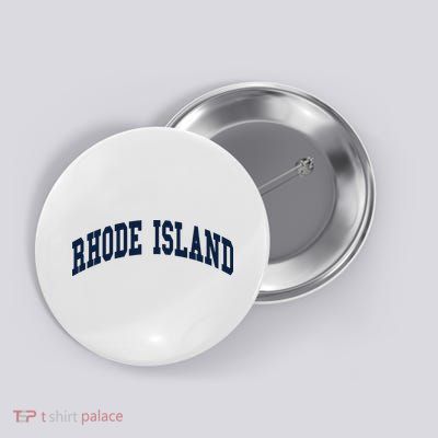 Rhode Island Throwback Design Classic Button