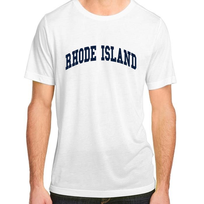 Rhode Island Throwback Design Classic Adult ChromaSoft Performance T-Shirt