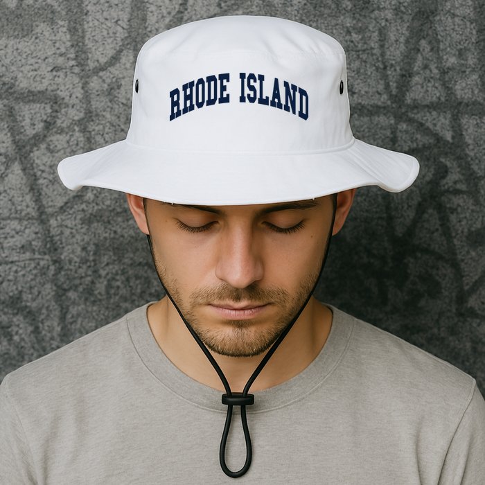 Rhode Island Throwback Design Classic Bucket Hat