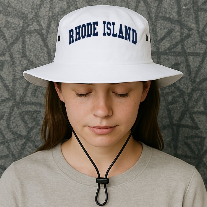 Rhode Island Throwback Design Classic Bucket Hat