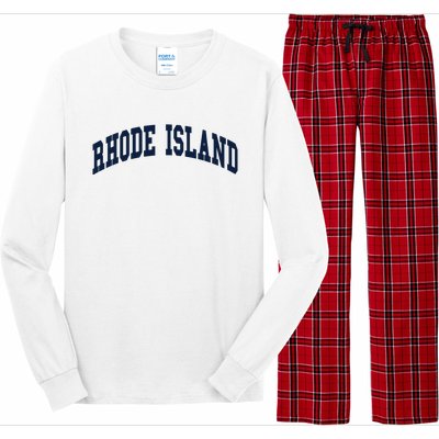 Rhode Island Throwback Design Classic Long Sleeve Pajama Set