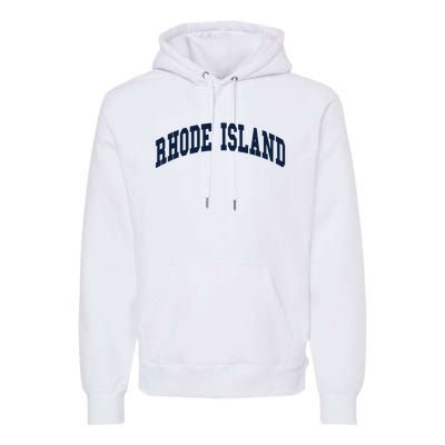 Rhode Island Throwback Design Classic Premium Hoodie