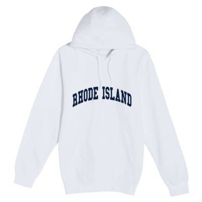 Rhode Island Throwback Design Classic Premium Pullover Hoodie