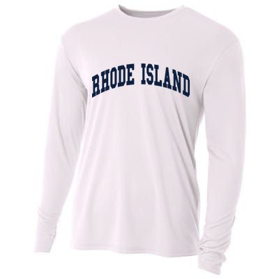 Rhode Island Throwback Design Classic Cooling Performance Long Sleeve Crew