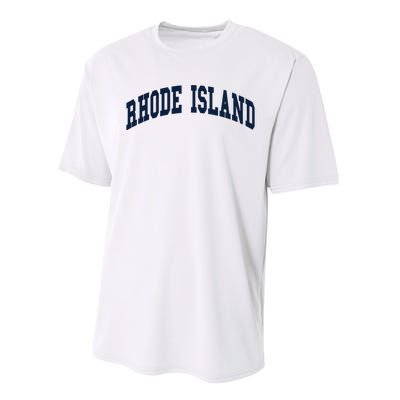 Rhode Island Throwback Design Classic Performance Sprint T-Shirt