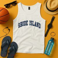 Rhode Island Throwback Design Classic Tank Top
