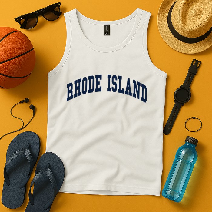 Rhode Island Throwback Design Classic Tank Top